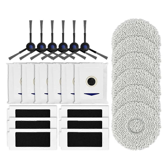 For Ecovacs T30 Pro Omni Robot Replacement Side Brush HEPA Filter Mop Pad Dust Bag Spare Parts Acces