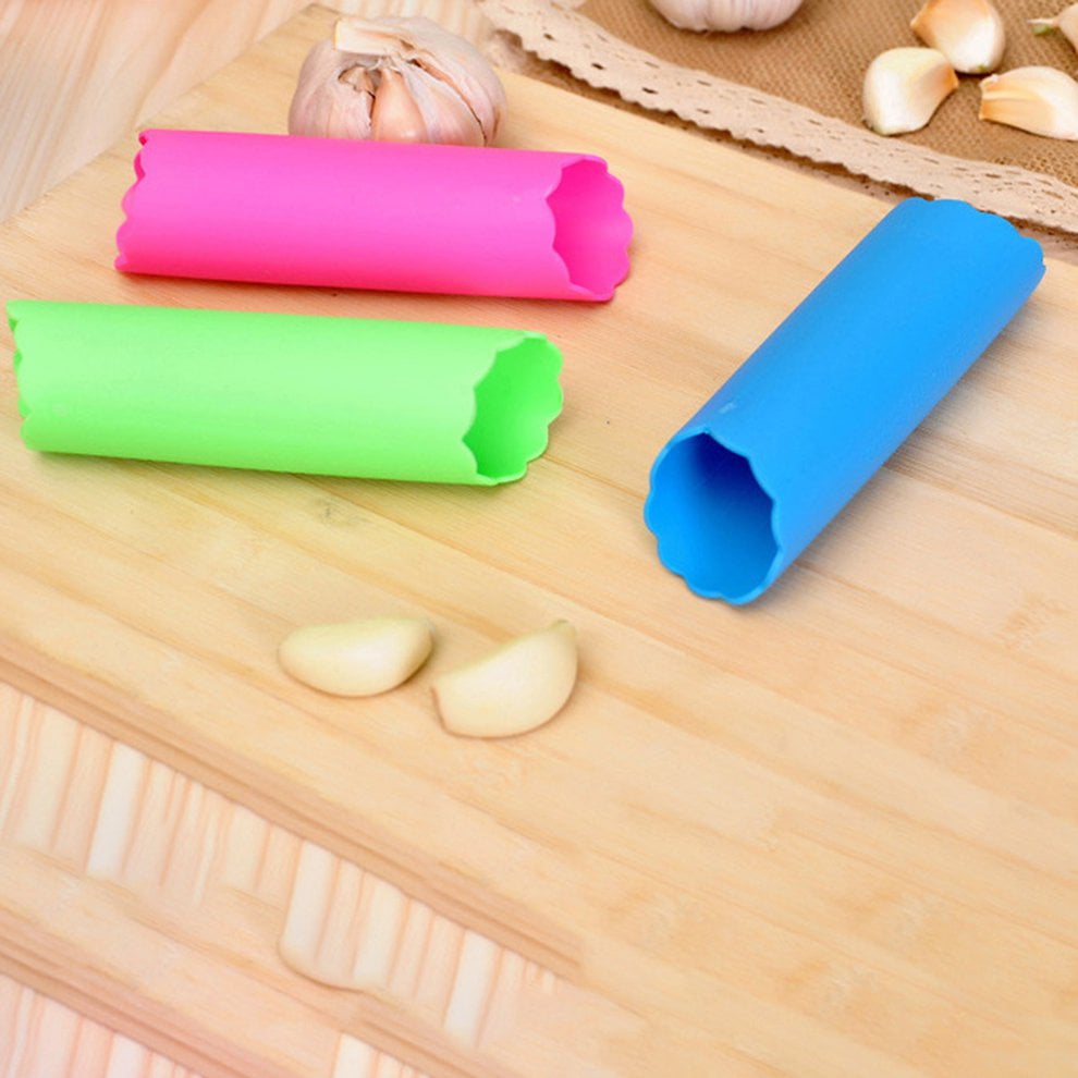 fengzong Garlic Peeler Silicone Easy Roll Tube Useful Garlic Kitchen Tool Easy to use Convenient Safe Non Toxic Random /& Random