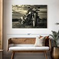 thumbnail image 3 of Elephant Stock Outdoor Vintage Motorcycle Wall Art - Horizontal Canvas Wall Art - Living Room Wall Decor - Transportation Canvas - Black And Gray Decor - 48" x 32", 3 of 8