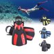 thumbnail image 3 of Aletas de buceo rojas ajustables tallas ML/XL - Diseño cómodo y funcional para snorkel, 3 of 7