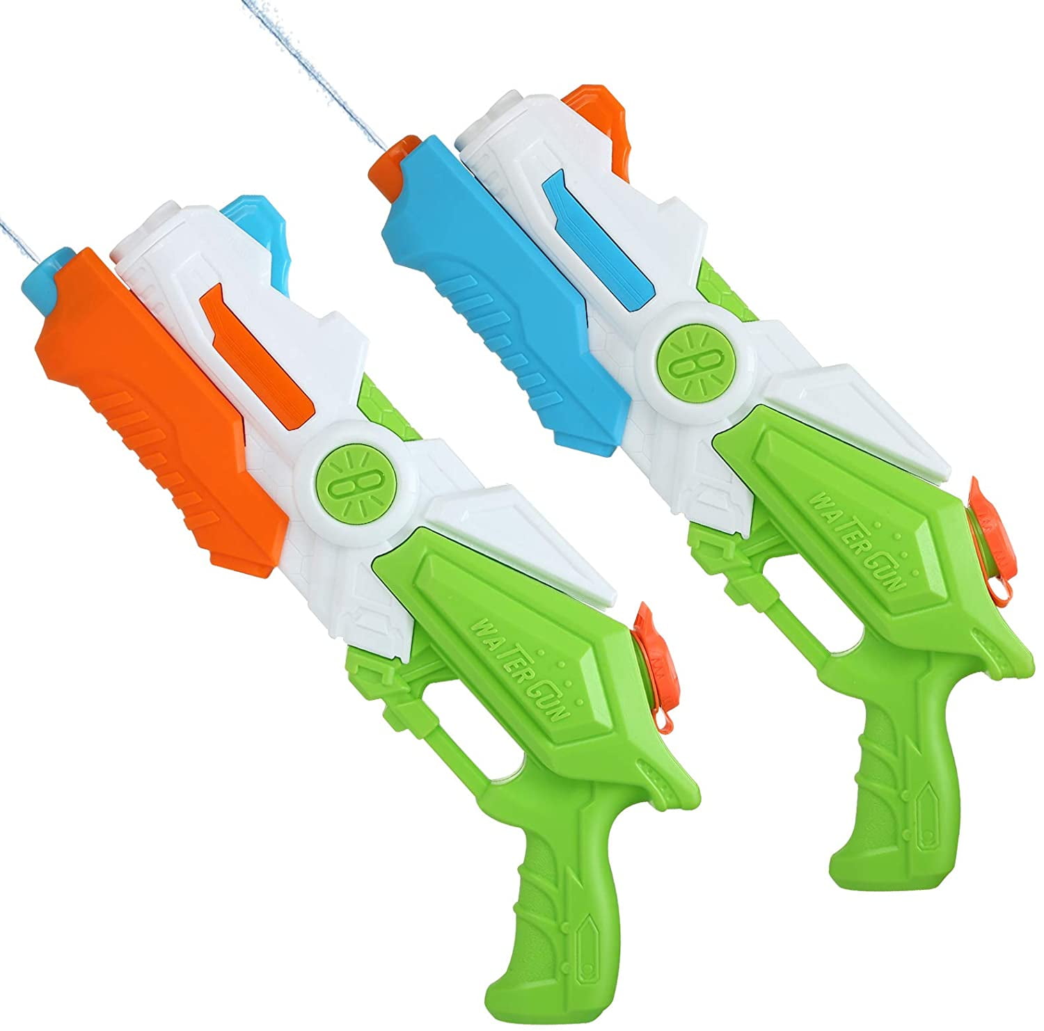 Naler Pack of 2 Water Guns 650CC High Capacity Water Blaster for Adults