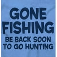 thumbnail image 2 of Funny Dad Gone Fishing Hunting Season Men's Big & Tall Graphic Hoodie Brisco Brands 5X, 2 of 3