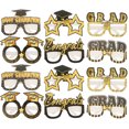 thumbnail image 1 of Homoyoyo 12Pcs Graduation Paper Glasses Assorted Colors Lightweight Photo Prop for Party Decor, 1 of 6