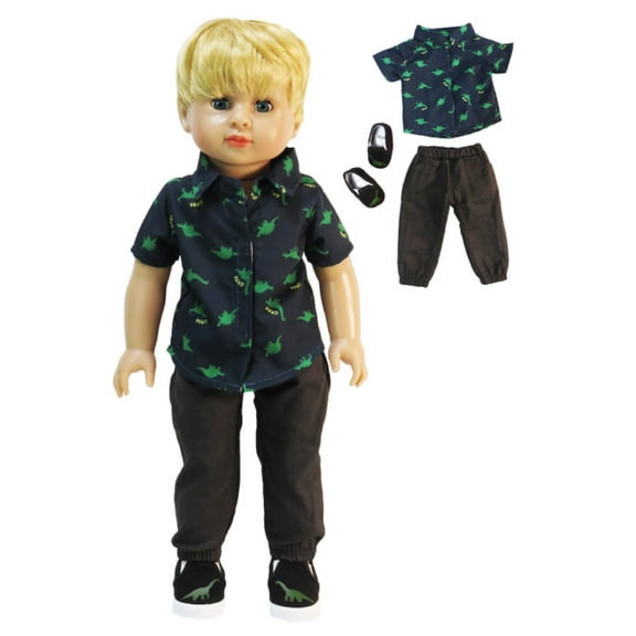 Dino Grrr 3pc for for 18in Doll | American Fashion World