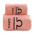 thumbnail image 2 of Juego de toallas de baño de felpa de coral sólido de fibra ultrafina con patrón de constelación F, 2 of 6