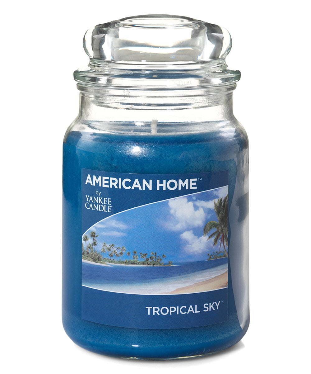 Tropical Sky Yankee Candle American Home-12 Oz. Jar Candle With Lid 
