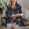 thumbnail image 6 of Sikiie cartoon doodle octopus Print Pajamas for Women Set, Womens Pajama Sets, Lounge Sets for Women, 2pjs for Women-Small, 6 of 7
