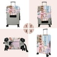 thumbnail image 3 of Travel Luggage Cover Suitcase Protector Fits 18-32 Inch Luggage Wheel Covers Patterned Travel Related Items Flower Luggage Protector Elastic Luggage Anti-scratch Suitcase Cover L, 3 of 5