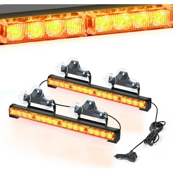 Nilight 17" LED Directional Light Bar, 32 LEDs, 2-in-1 Design with 23 Lighting Modes, Universal Vehicle Mount