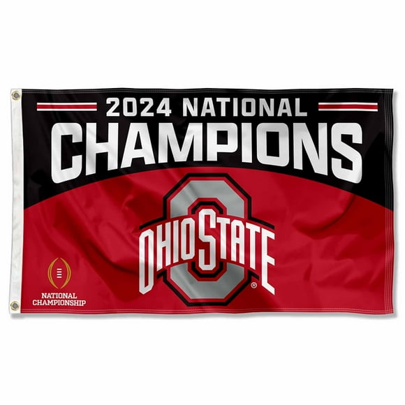Bandera: Campeonato de fútbol universitario de los Ohio State Buckeyes 2024