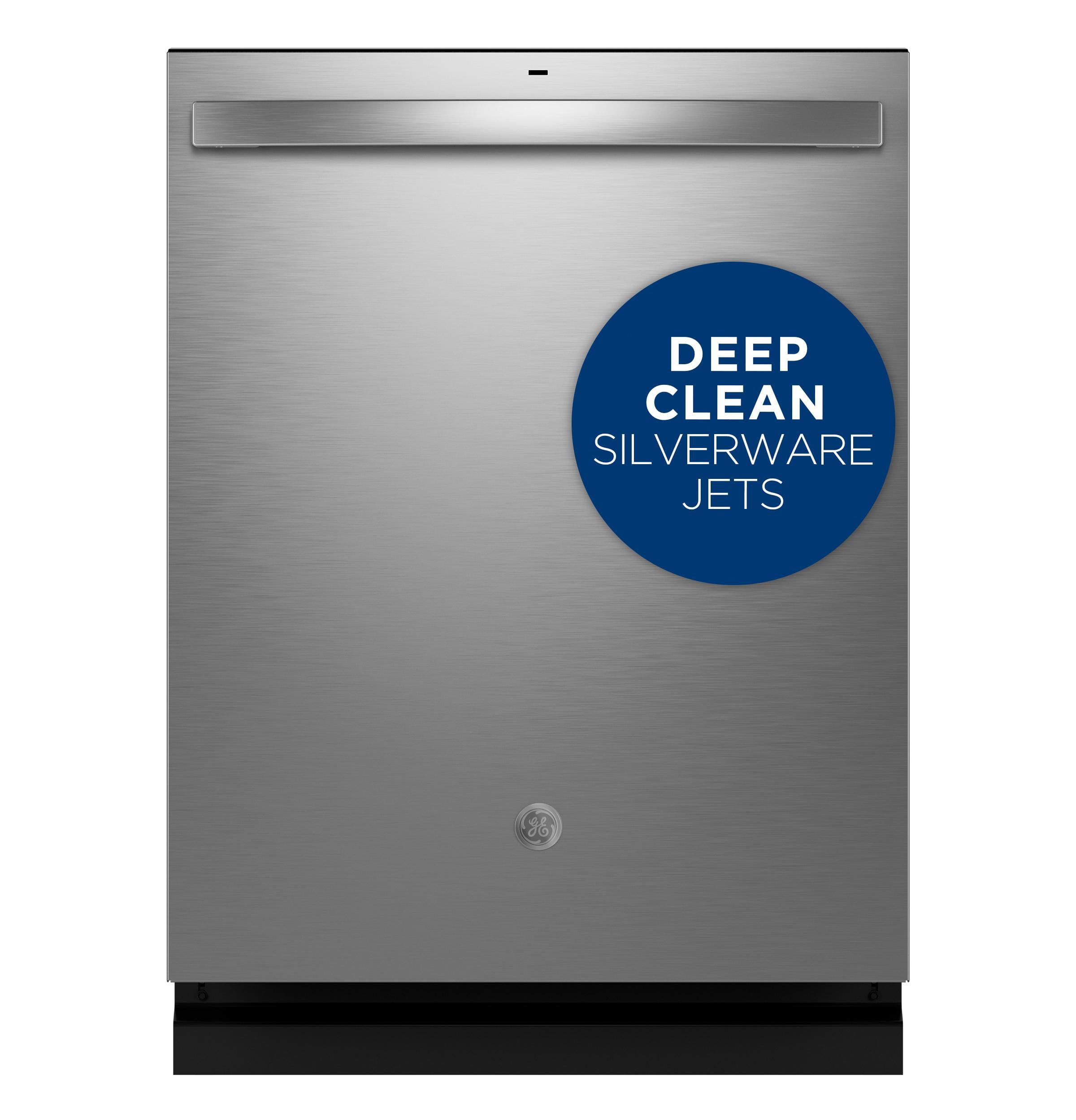 GE® Top Control with Stainless Steel Interior Dishwasher with Sanitize Cycle