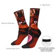thumbnail image 5 of Saiise Five Nights At Freddy'S Funny Socks Men Women Adults Novelty Graphic Crew Tube Socks Crazy Design Casual Dress Socks for Sports,Running,Travel, 5 of 7