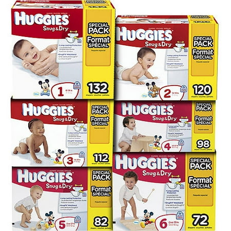 HUGGIES - Snug & Dry Diapers (Choose Your Size)