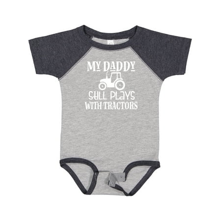 

Inktastic Farmer My Daddy Still Plays with Tractors Boys or Girls Baby Bodysuit