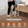 thumbnail image 6 of SKYSHALO Height Adjustable Non-Slip Portable White Step Stool, 6 of 9