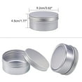 thumbnail image 7 of 1Box 6 Pcs 200ml Aluminum Tin Jars Round Aluminum Tin Cans Cosmetic Containers with Screw Cap Lid for DIY Crafts Salve Candle Travel Storage-Platinum, 7 of 7