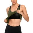 thumbnail image 5 of Women's Open Back Workout Tank Top with Built in Bra Athletic Yoga Running Shirt, 5 of 6