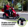 thumbnail image 6 of Tcdjtc 4 Wheel Mobility Scooters for Seniors, Adult Scooter with 800W Motor, Motorized Scooter for Adults, Heavy Duty Electric Scooter with 500 lb Capacity, 31 Miles Long Range, Instructions Included, 6 of 9