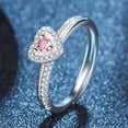 thumbnail image 4 of OUSITAID Adjustable  Opening Pink Heart-shaped Jewelry Ring Ring Rings Valentine‘s Day Gift, 4 of 6