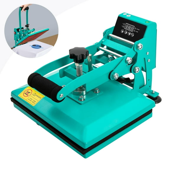 11.8*9 inches, CH2122 Heat Press Machine for DIY T Shirts / T Shirt Press Machine Blue 700W