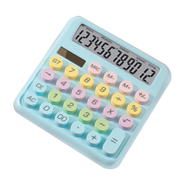 Calculadora De Escritorio De Colores Caramelo Para Oficina & Escuela, Material De Oficina Para Estudiantes, Ideal Para CáLculos C