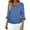 BU2, variant on CAIVO Women Blouses Dressy Casual Linen Round Neck Ruffle Sleeve Loose 3/4 Sleeve O-Neck Solid Color Comfort Tops