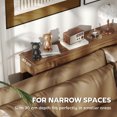 thumbnail image 3 of HOMCOM 47" Console Table, Modern Narrow Sofa Table for Living Room, Entryway, Hallway, Walnut, 3 of 9