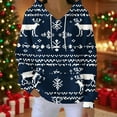 thumbnail image 2 of Atogsazn Womens Christmas Knitted Sweater Casual Graphic Long Sleeve Pullover Sweatshirt Fall Winter Clothes Blue S Fashion, 2 of 5