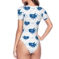 thumbnail image 4 of Naloa Party Shark Cute Women's Short-Sleeved Onesie, One-Piece Swimsuit for Parties, dates, clubs - XX-Large, 4 of 9