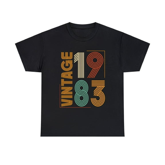 Vintage 1983 TShirt Men Limited Edition BDay 1983 Birthday Shirts for Men Plus Size Big and Tall