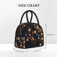 thumbnail image 2 of Easygdp Elegant Golden Blue Ornaments Bolsa de Almuerzo Insulada Grande, Forro de Aluminio, Diseño Espacioso, a Prueba de Fugas, Ideal para Trabajo, Picnics, Viajes y Actividades al Aire Libre, 2 of 6