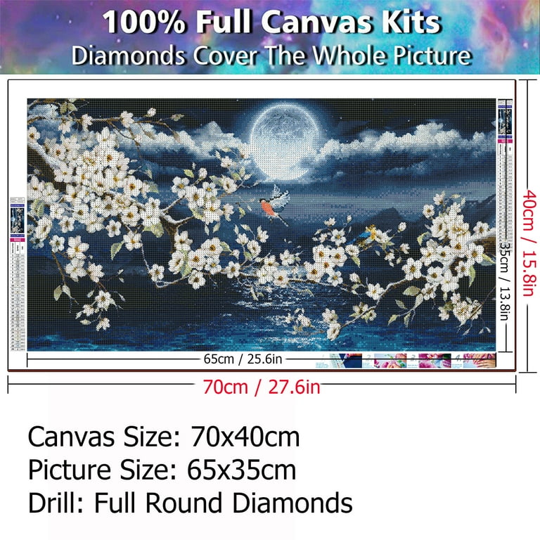  JATOK Moon Cloud Large Diamond Painting Kits for