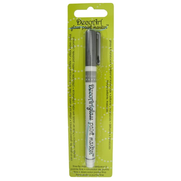 DecoArt Glass Paint Marker 1mmSilver