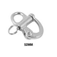thumbnail image 1 of Boats Snap Shackle Firm Swivel Shackles Polished Smooth Rotating Lightweight Smooth Convenient Wide Application Lightweight Hook Accessories 52mm, 1 of 8