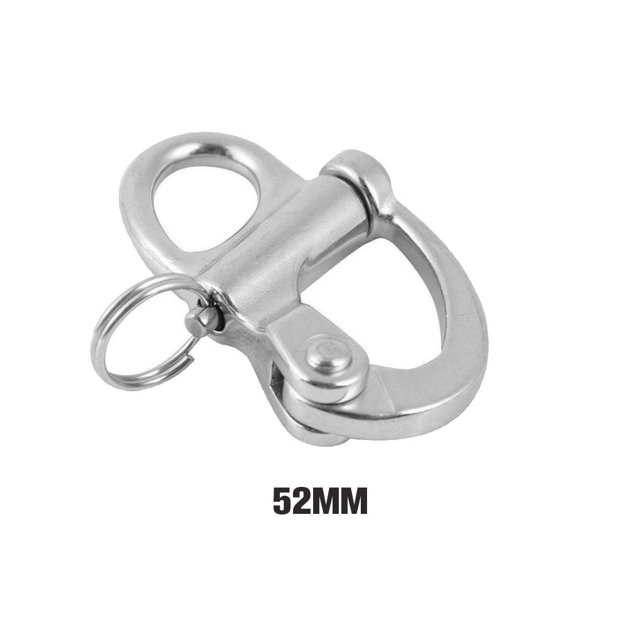 Boats Snap Shackle Firm Swivel Shackles Polished Smooth Rotating Lightweight Smooth Convenient Wide Application Lightweight Hook Accessories 52mm