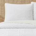 thumbnail image 3 of Mainstays Stitched Corded Pillow Sham, Standard Size, White, 1 Pack, 3 of 5