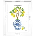thumbnail image 5 of Art.com Lemon Chinoiserie II Art Print by Farida Zaman, White Frame Wall Art, 17" x 21", 5 of 5