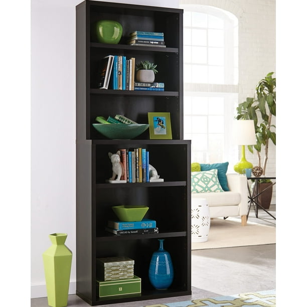 ClosetMaid Bookshelf with 6 Shelf Tiers Adjustable Shelves Tall