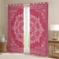 thumbnail image 2 of Manfei bohemian Flowers Blackout Curtains Set of 2 (52x84 Each),Victorian Baroque Damask Window Curtains,Pink White Curtains and Drapes For Girls Kids,Luxury Bedroom Decor, 2 of 6