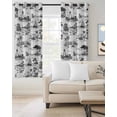 thumbnail image 4 of Summer Island Blackout Curtains for Bedroom Living Room, Ocean Lighthouse Tropical Plants 63 In Long Thermal Insulated Room Darkening Drapes Grommet Window Treatments, 52 x 63 In, 4 of 9
