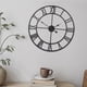 thumbnail image 1 of Reloj de pared con esfera de números , estilo rústico, silencioso, decorativo, de hierro, ideal para la habitación de los niños, dormitorio, of 40 cm, 1 of 8