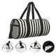 thumbnail image 3 of Fotbe Black And White Thick Stripes Bolsa Deportiva de Lona Plegable con Estampado, Bolsa de Gimnasio con Bolsillo Seco/Húmedo, Bolsa de Viaje Ultraligera de Gran Capacidad, 3 of 6