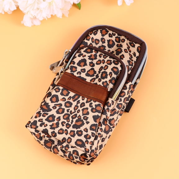BESTYASH Leopard Print Travel Phone Bag for Women, Multifunctional Crossbody Pouch for Everyday Storage and Stylish Use