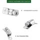 thumbnail image 3 of Hose Clamp Steel Worm Clamp,with Tie Downs,304 Stainless Steel Clamps Screw Adjustable(9pcs,34.5 Feet), 3 of 5