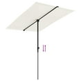 thumbnail image 4 of vidaXL Garden Parasol Azure Blue Aluminium, Polyester 6.6 x 4.9 feet, 4 of 131