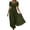 *Army Green, variant on ClodeEU Women's Square Neck Puff Short Sleeve Smocked High Waist Tiered Ruffle Maxi Dress,Summer Flowy Casual Textured Dress Sky Blue,Women's Plus M