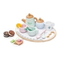 thumbnail image 4 of Juego de té de madera para niñas pequeñas Juego de té de madera de juguete 16 piezas Accesorios de cocina Comida para jugar para niños pequeños, 4 of 9