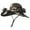 Coffee, variant on Outdoor Wide Brim Sun Hat with 2 Solar Fan Sun Bucket Hat for Men Women UPF 50 Camo Bucket Fishing & Beach Hat with Fan Built in