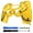 Chrome Gold, variant on eXtremeRate Chrome Blue Edition Custom Front Housing Shell Faceplate Compatible with ps4 Pro Slim Controller CUH-ZCT2 JDM-040 JDM-050 JDM-055 - Controller NOT Included