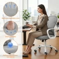 thumbnail image 4 of Zocalo Silla Ergonómica de Oficina y Gamer Giratoria 360°, con Altura Regulable, Respaldo Reclinable, Soporte Lumbar y Tapizado de Malla Transpirable, Uso para Oficina y Hogar, 4 of 7